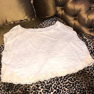 Sold! FP vintage looking lace crop top